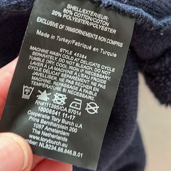 Tory Burch Terry Hoodie - Picture 3 of 5